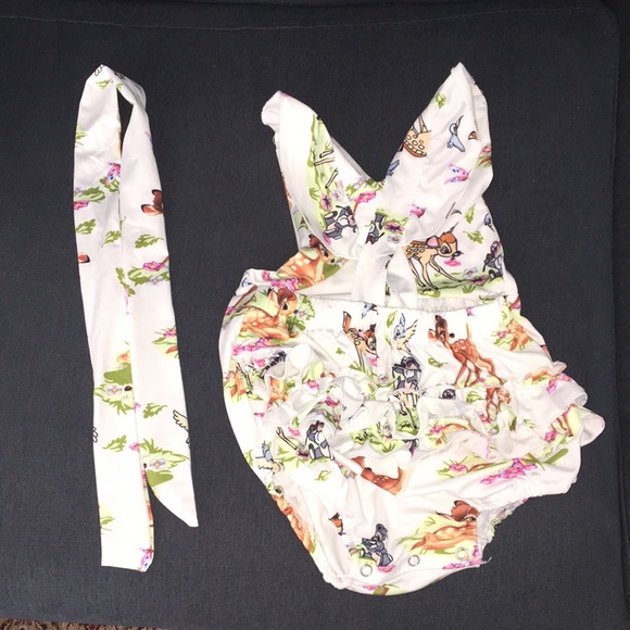 Bambi Swimming Set With Hair Bow - Picture 2 of 4